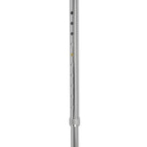 Cane  Soft Foam Offset Handle  Blue Jay  Silver with Strap